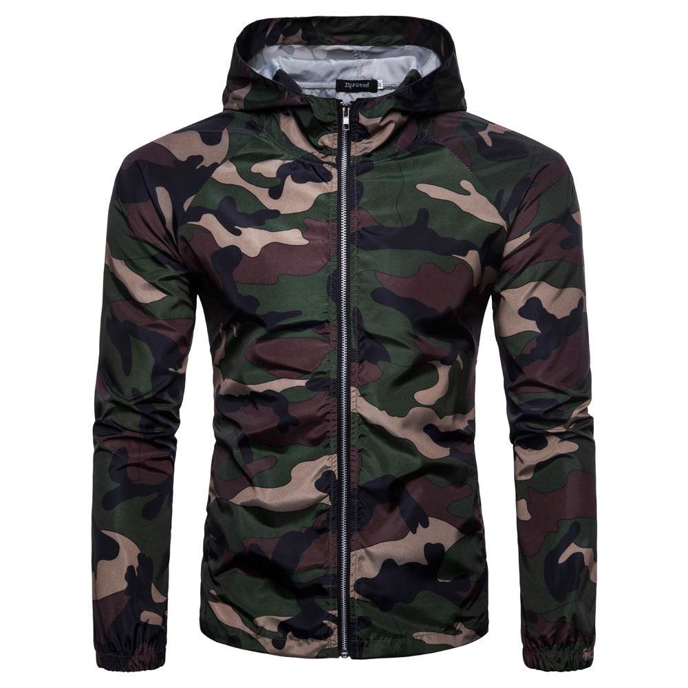 Military fan series hooded jacket - Commerce Monkeys