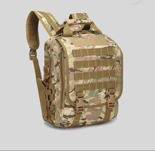 Army fan tactical camouflage backpack shoulders - Commerce Monkeys