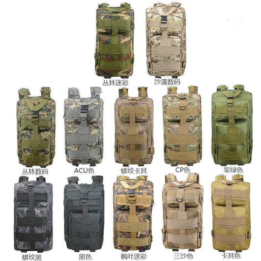 Camouflage Backpack Outdoor Sports Upgraded 3P Bag Camouflage Backpack Tactical Backpack Outdoor Camping Travel - Commerce Monkeys