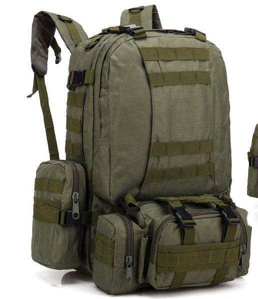 Men's Travel Backpack Oxford Cloth Outdoors Backpack Army Camouflage Tactics Double Shoulder Bag Mountaineering Large Combination Backpack - Commerce Monkeys