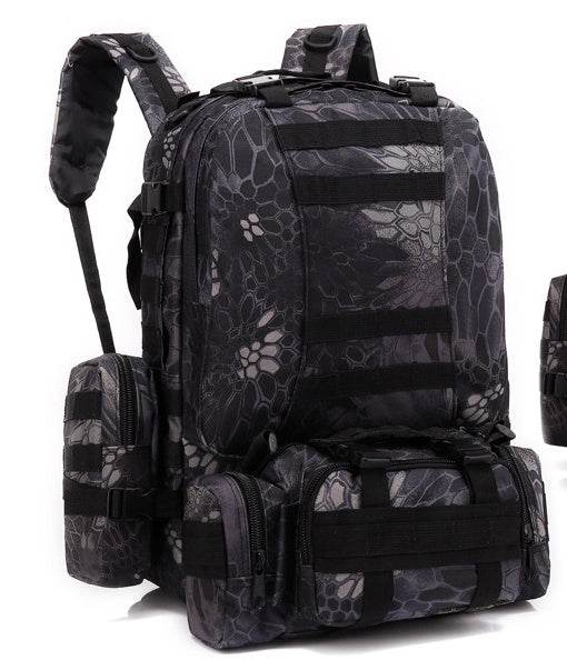 Men's Travel Backpack Oxford Cloth Outdoors Backpack Army Camouflage Tactics Double Shoulder Bag Mountaineering Large Combination Backpack - Commerce Monkeys