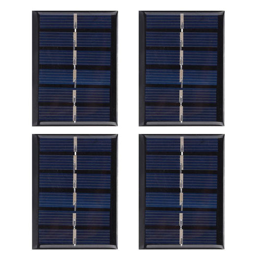 4Pcs 3V 0.3W Polycrystalline Silicon DIY Safety Solar Power Charging Panel with Cable 65x48mm - Commerce Monkeys