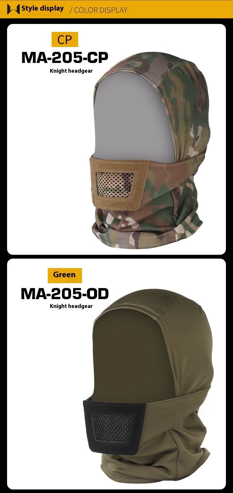 WoSporT Knight Camouflage Headgear - Commerce Monkeys